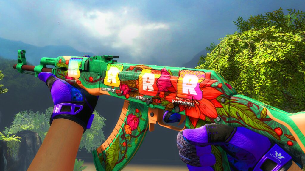 AK-47 | Wild Lotus FN + 4x Reason Gaming (Holo)